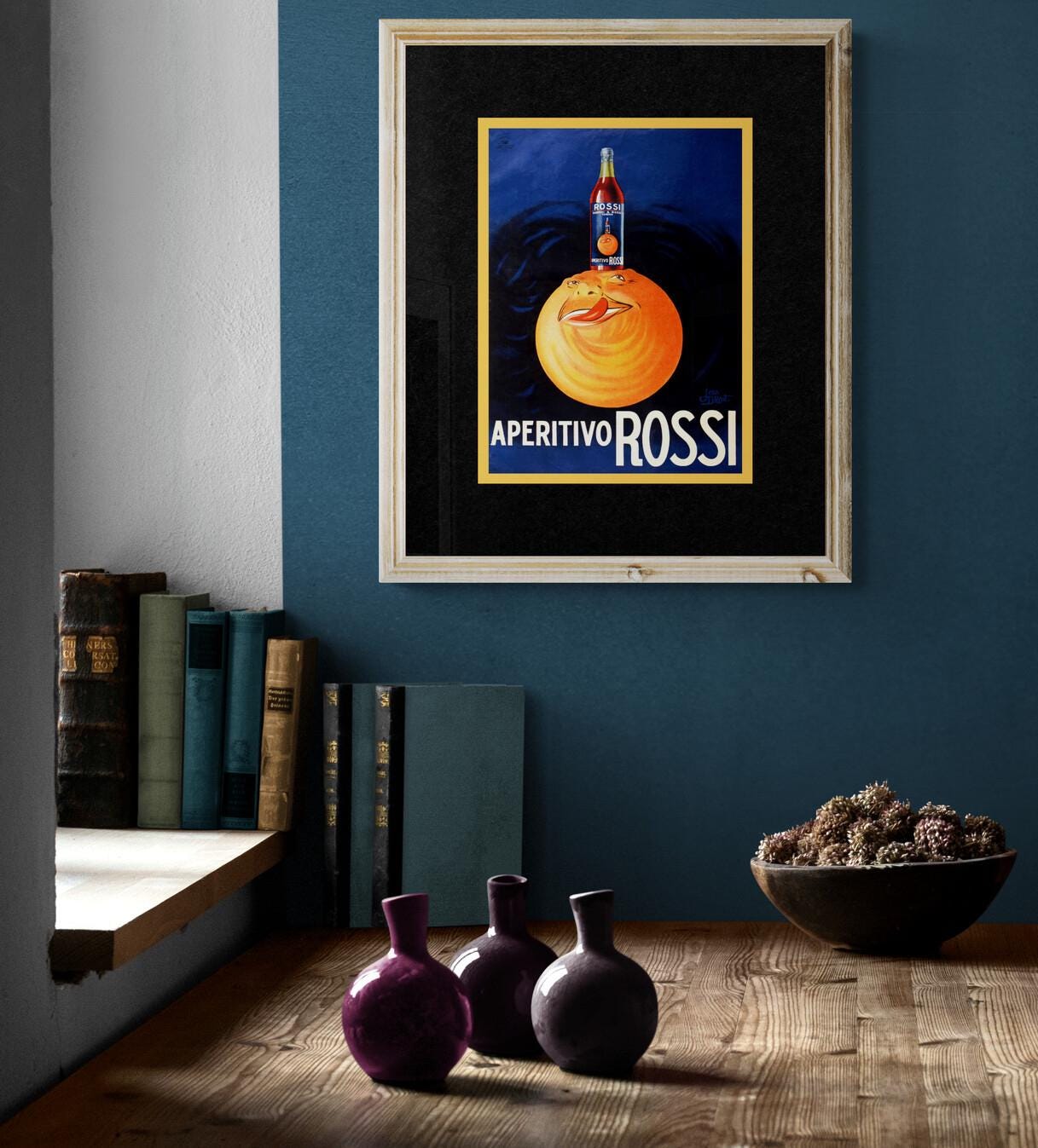 Italian, Advertising Poster, Vintage Repro 