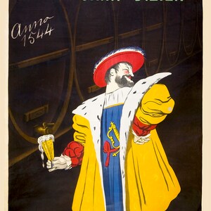 Leonetto Cappiello, Beer, Vintage Fine Art Giclée Repro Poster &quot;Biere du Forte-Carre&quot;  c.1912