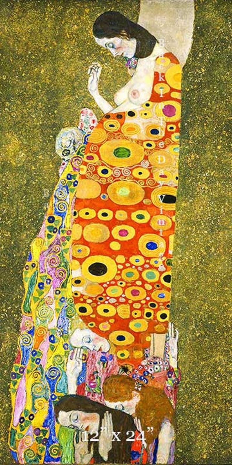 Klimt, Art Nouveau, Fine Art Giclée Reproduction Hope II c1907-08 image 3