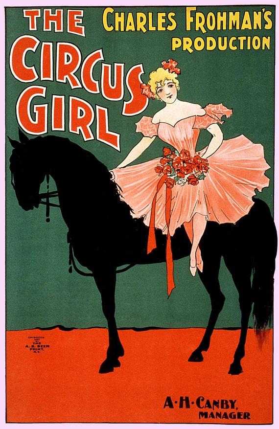 Wall art. Vintage USA Circus advertising Reproduction poster Big Bingo