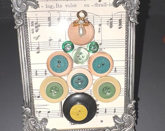 Boutons de bijoux vintage Boutons d'arbre de Noël