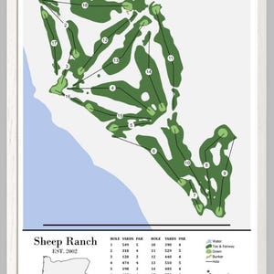 Schaf-Ranch-Golfplatz (Natürlich)