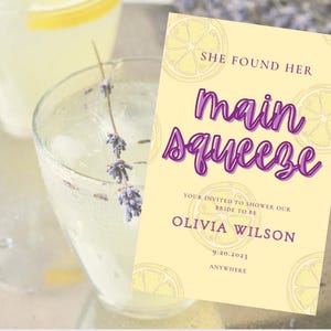 Main Squeeze Bridal Shower Invitation