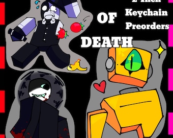PREORDER! | Die Of Death Keychains, Pursuer, Artful, Harken, DOD, Roblox, Accessories, Ita