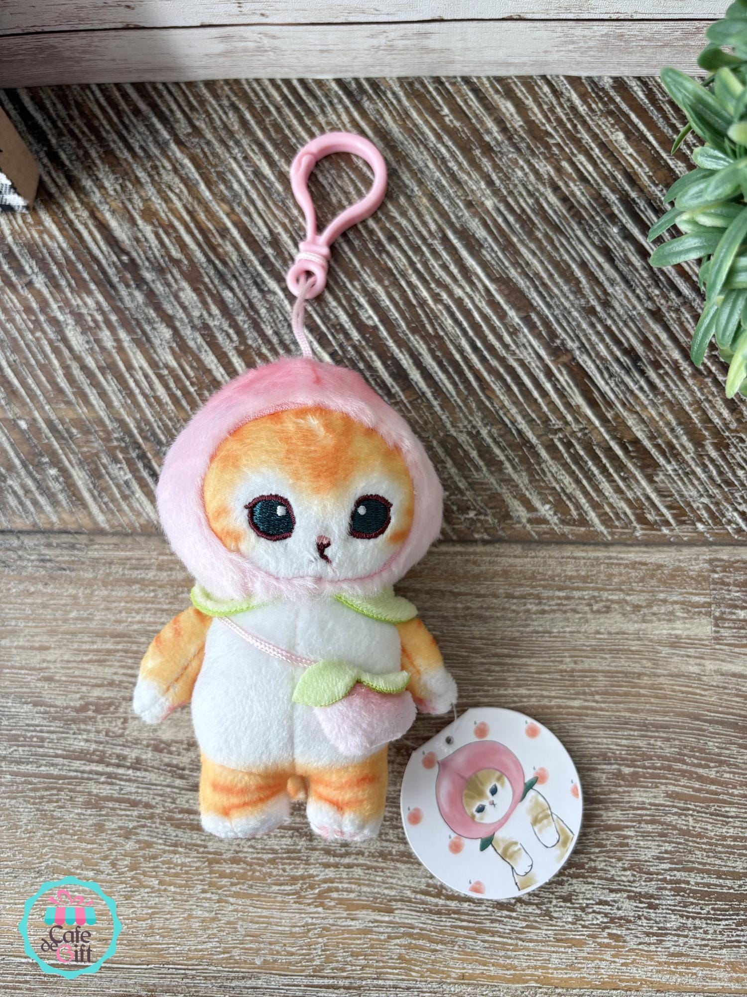 Mofusand Plush Bag Clip, Mofusnad Fruits Costumes Series, Mofusand