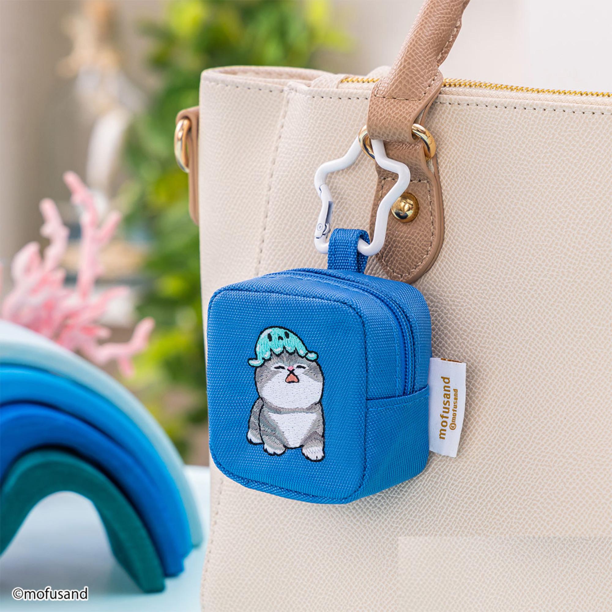 Mofusand Mini Pouch Bag Clip, Mofusnad Mini Embroidered Pouch