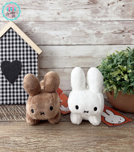 Miffy Plush Bag Charm, Bag Clip, Plush Key Chain, BRUNA FAMILY Bag Charm, Clip Accessory, Gift