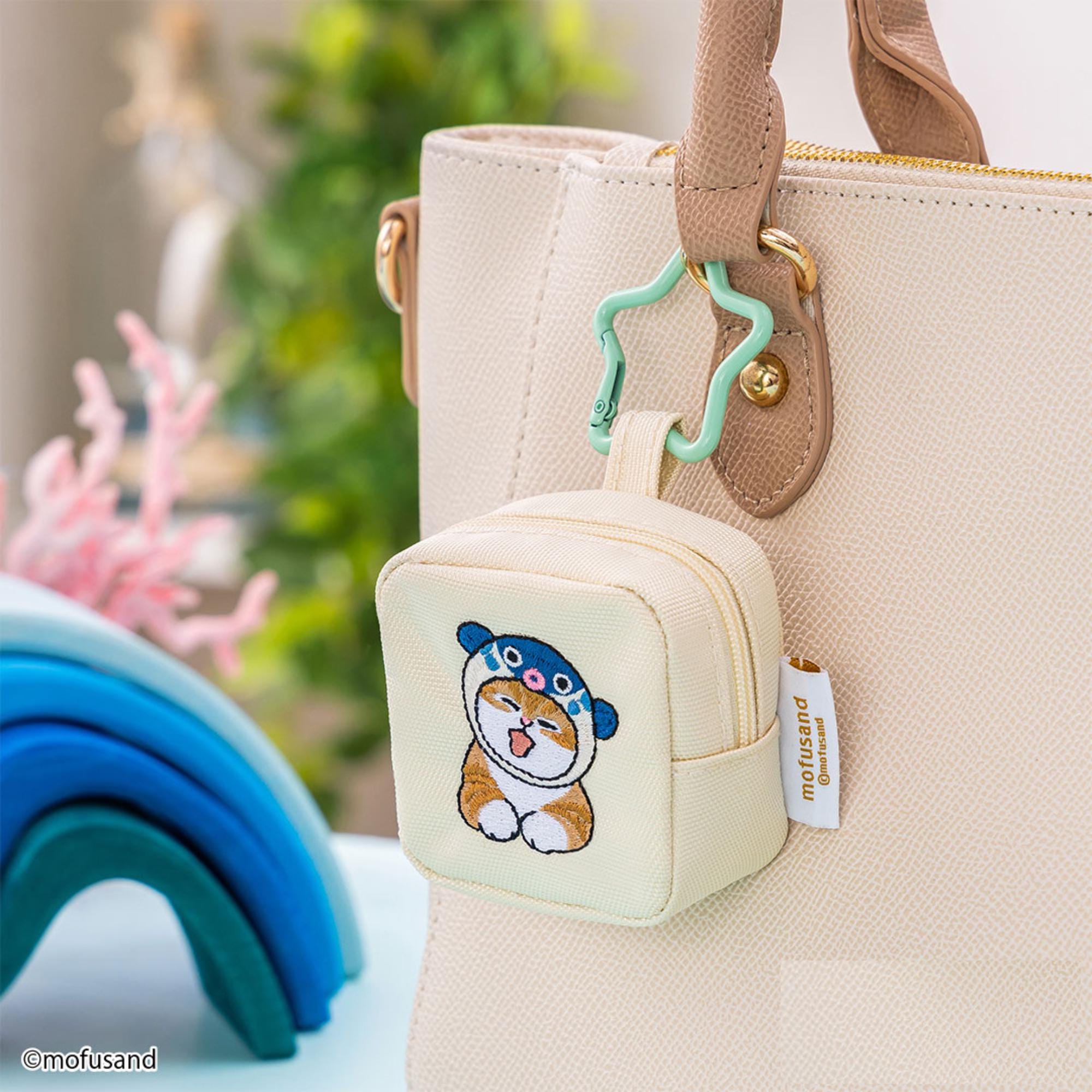 Mofusand Mini Pouch Bag Clip, Mofusnad Mini Embroidered Pouch