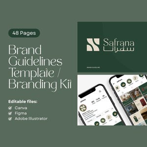Professional Brand Guidelines, Brand Identity, Brand Book | Visual Identity & Style Guide | Editable with Figma, Canva, Adobe Illustrator