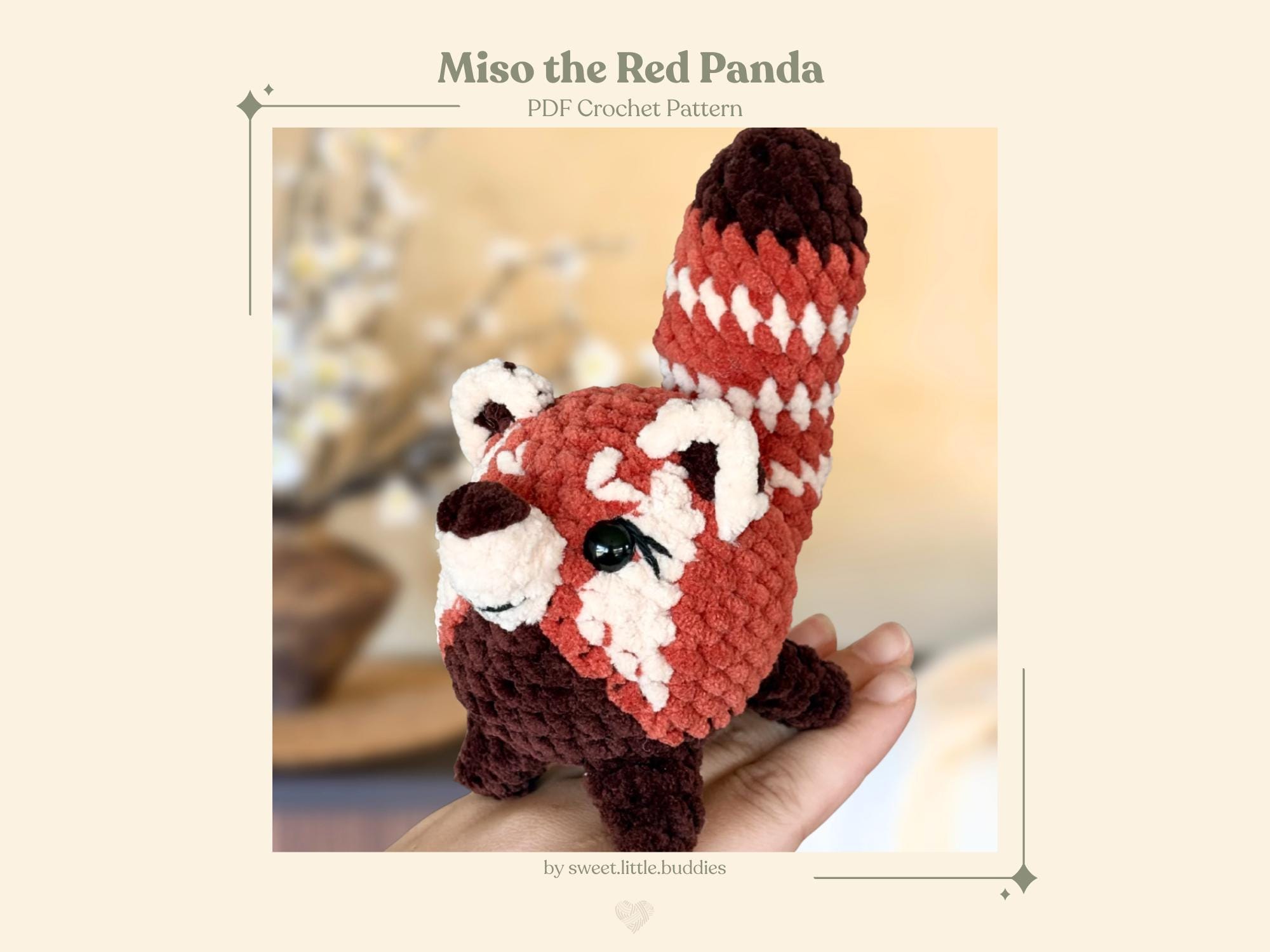 30 Red Panda Crochet Patterns for Adorable Handmade Gifts 16 Red Panda Crochet Pattern / Low Sew / Amigurumi / Miso