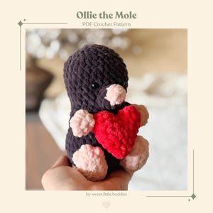 Mole Crochet Pattern / Digital / Ollie the Mole
