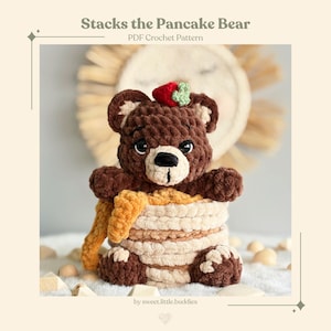 パンケーキベアを積み重ねる / かぎ針編みパターン / 編みぐるみ / PDF / デジタルダウンロード