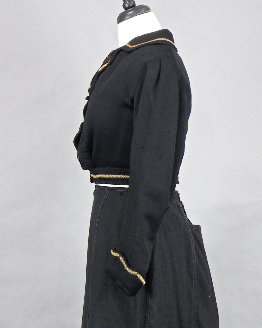 Edwardian Black Cropped Jacket