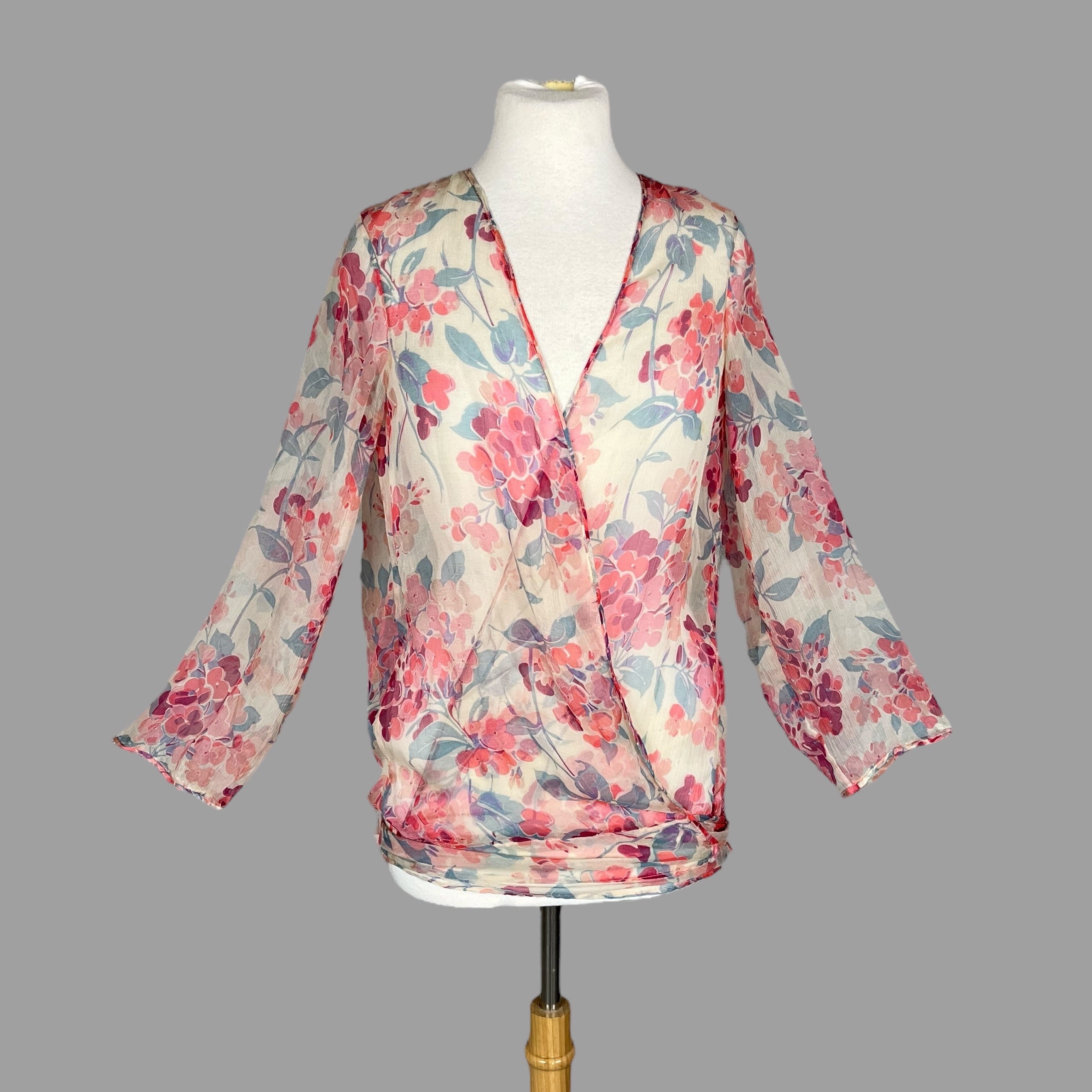 1920s Sheer Floral Chiffon Summer Dress - Sew Historically