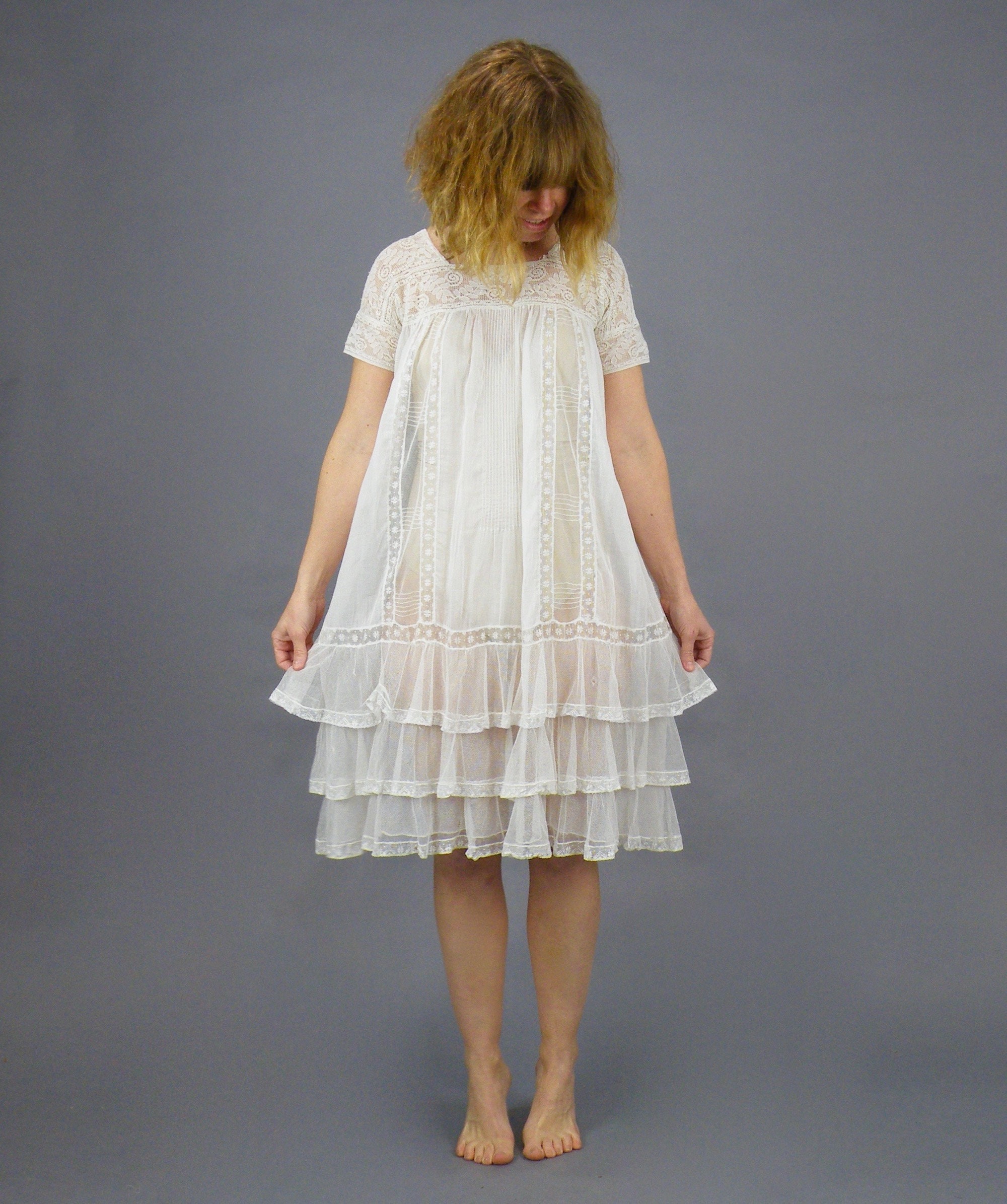 cotton lace nightie