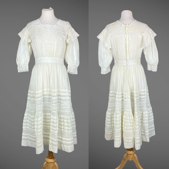1910s Lingerie Dress, Edwardian Dress, Antique Pa… - image 2