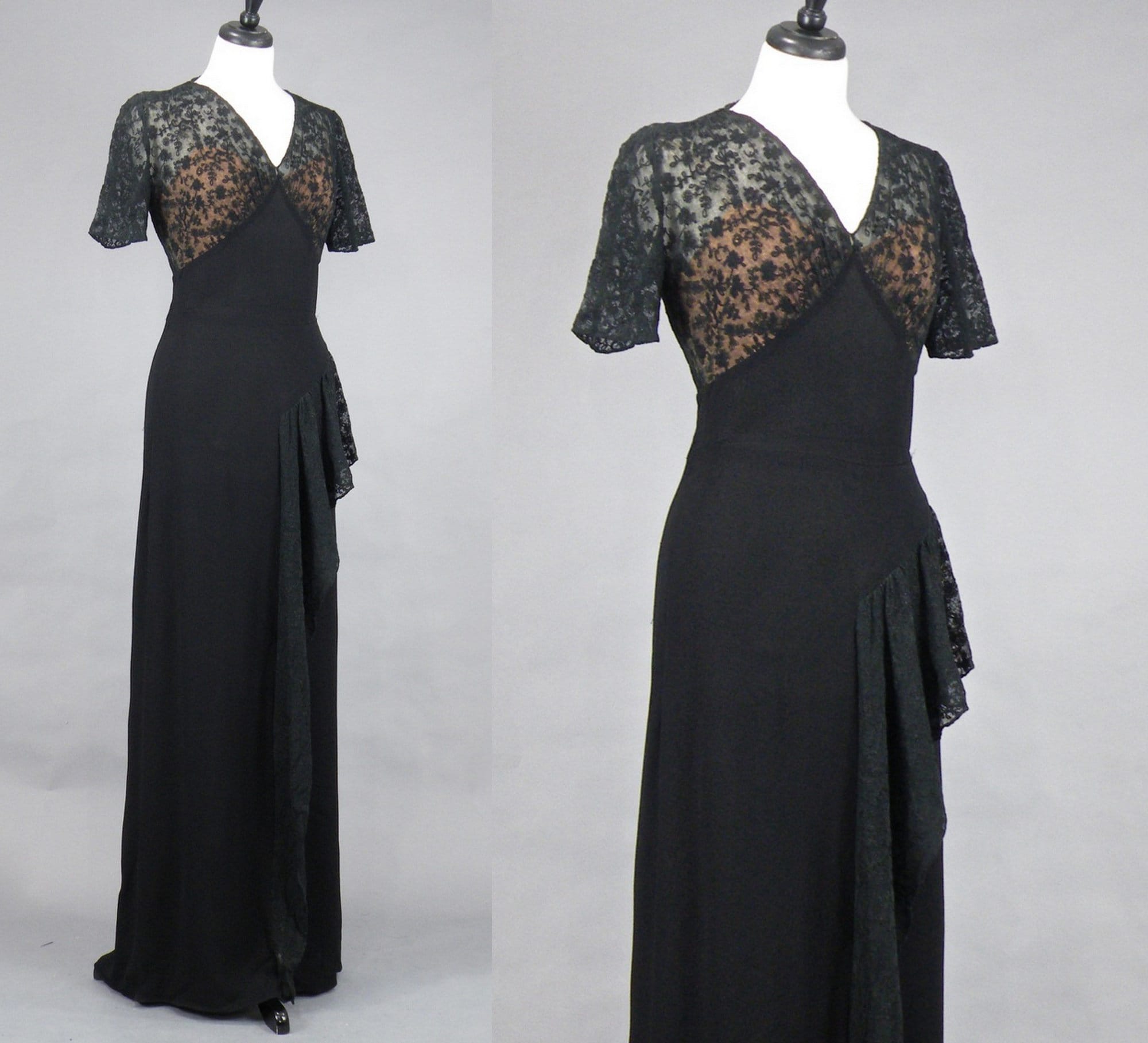 1940 black dress