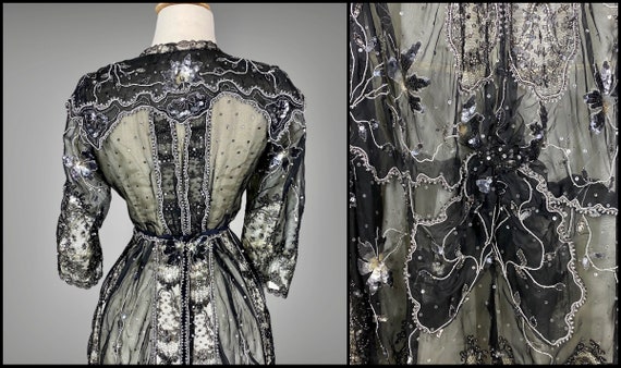 Early 1900s Victorian Edwardian Dress, Antique Se… - image 5