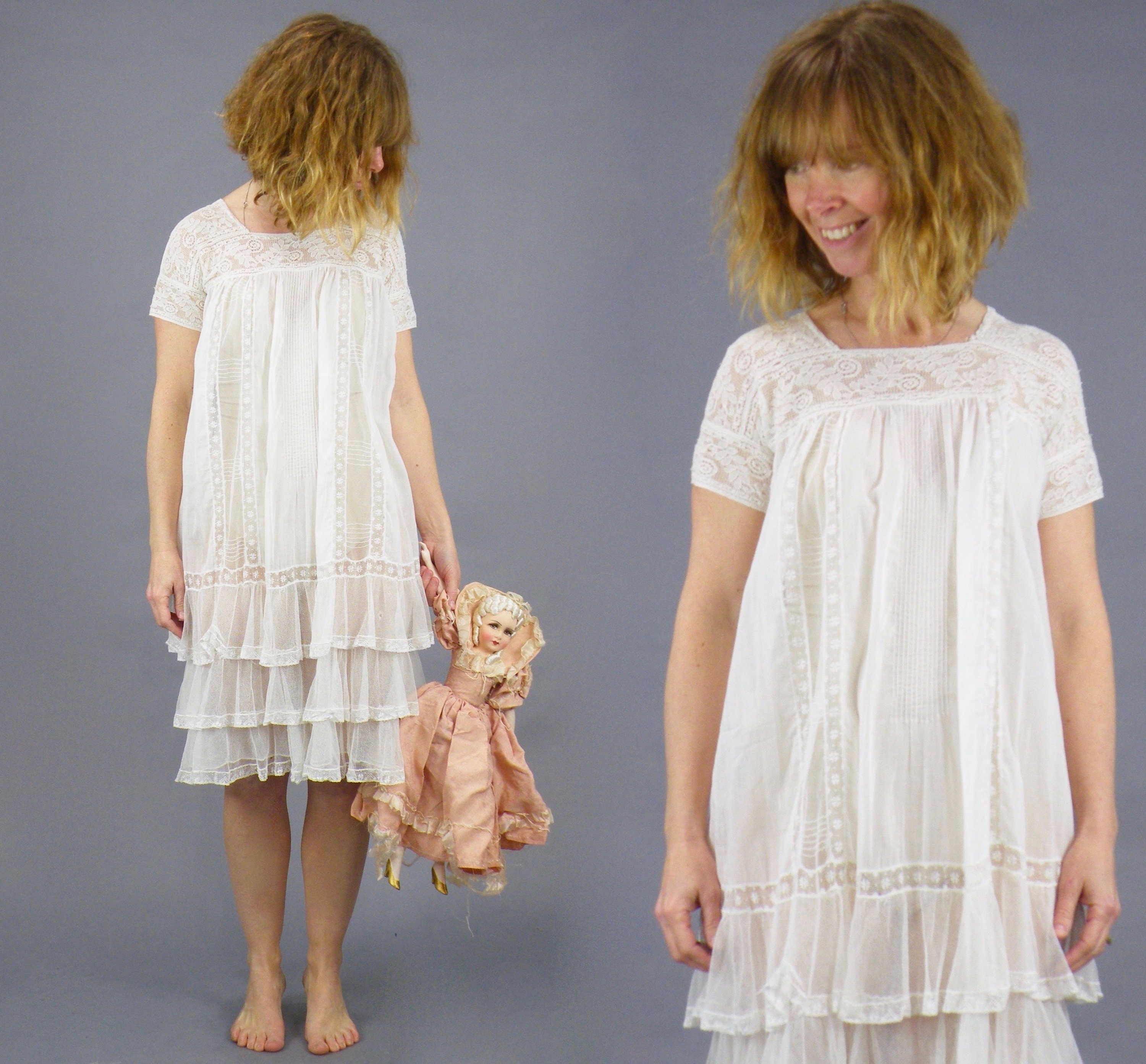 cotton lace nightie
