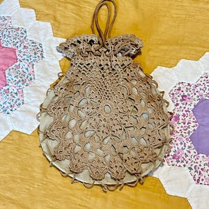 Edwardian Red Stripe Silk Drawstring Purse main image 1