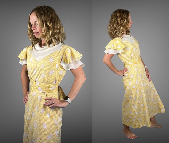 1930s Beau Blouse - Leaf Print main image 1