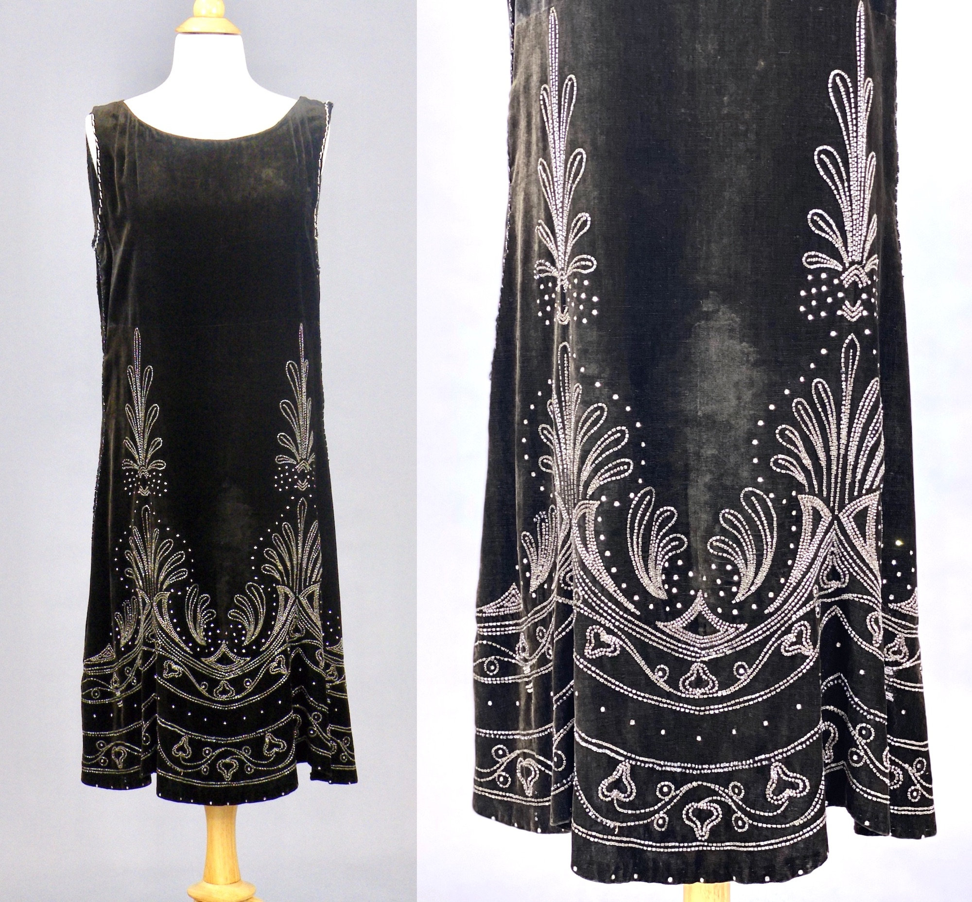 velvet 20s dress