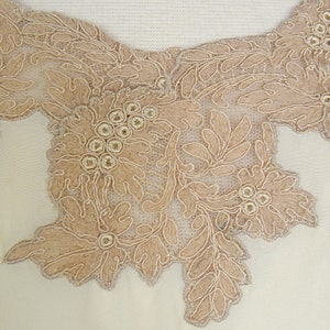 Vintage 1920s Step In, 20s Chemise Combination, 1920s Silk Ecru Lace Lingerie, image 3