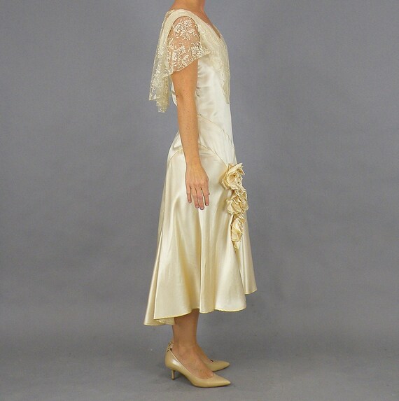 Antique 1920s Wedding Dress, 20s Dress, 1920s Can… - image 3