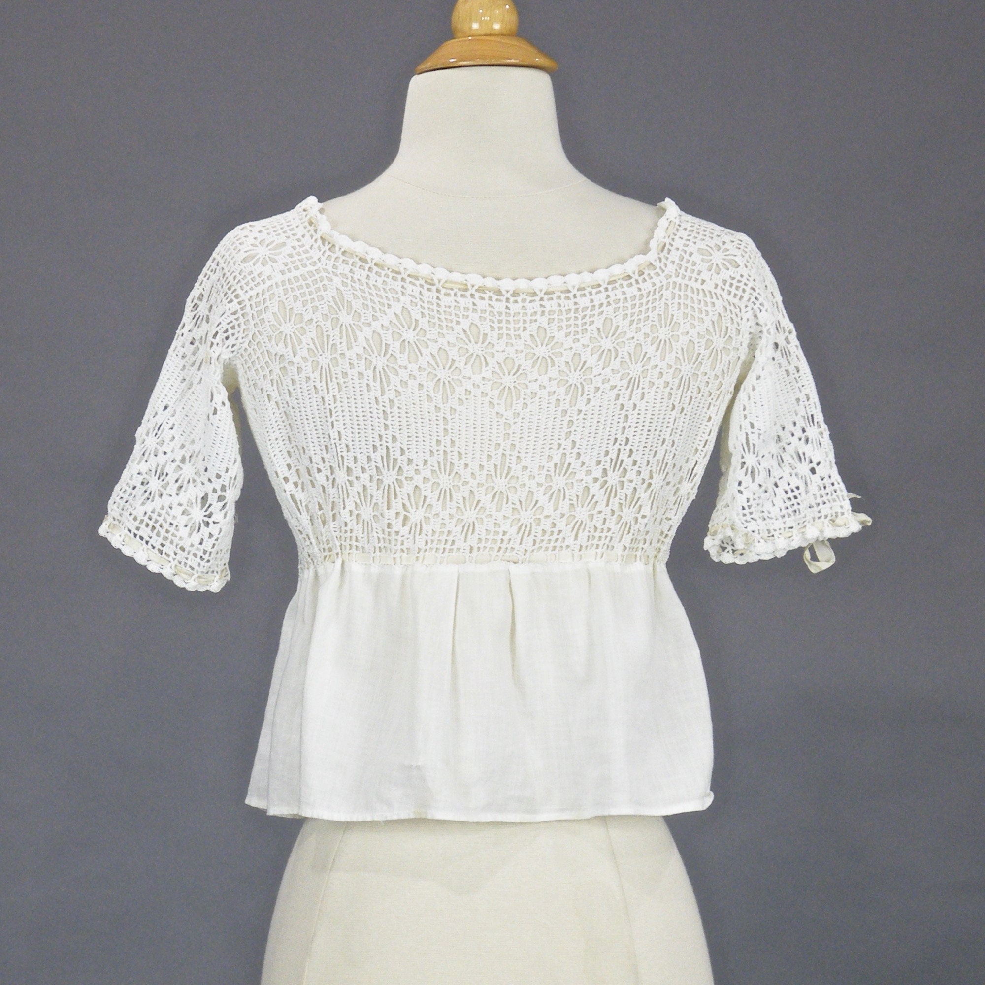 Antique White Cotton Crochet Camisole 1910s 1920s Cami Top | Etsy
