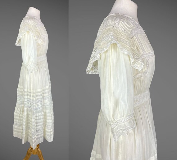 1910s Lingerie Dress, Edwardian Dress, Antique Pa… - image 6