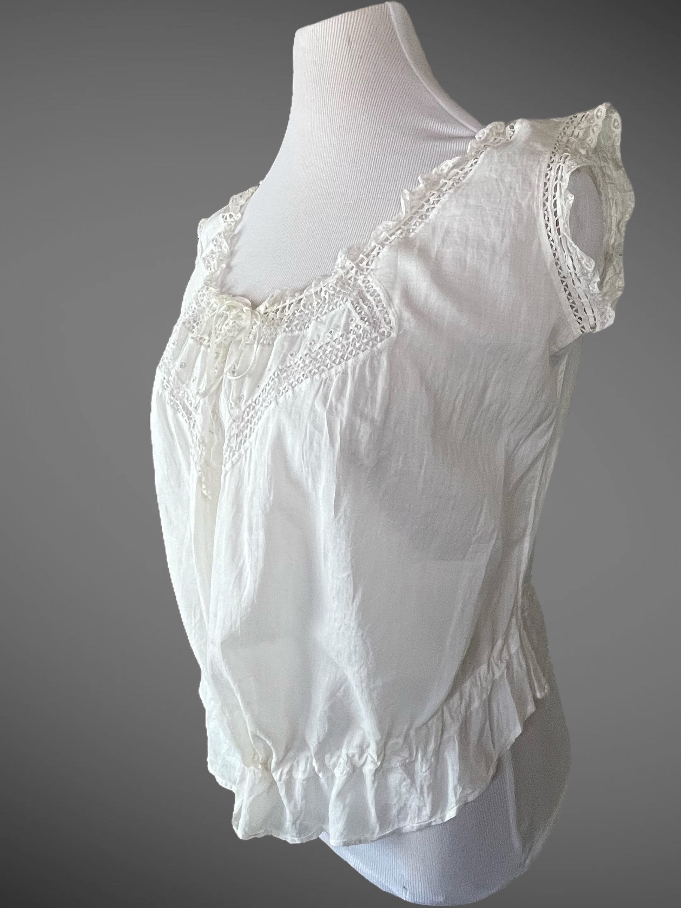 トップス 1900s Double Side Button Corset Cover トップス 1900s Double Side Button Corset Cover 1900s Double