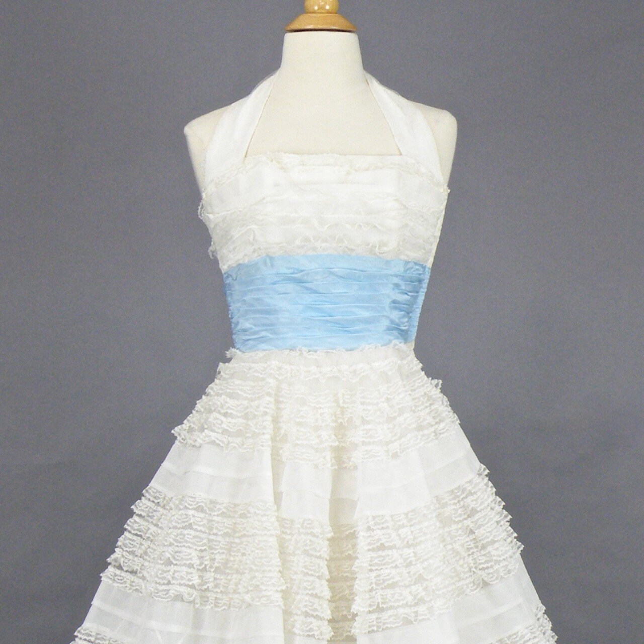 HOLD 1950s Prom Dress, Vintage 50s Dress, Ivory Lace and Tulle Wedding ...