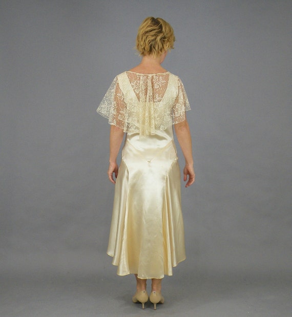 Antique 1920s Wedding Dress, 20s Dress, 1920s Can… - image 4