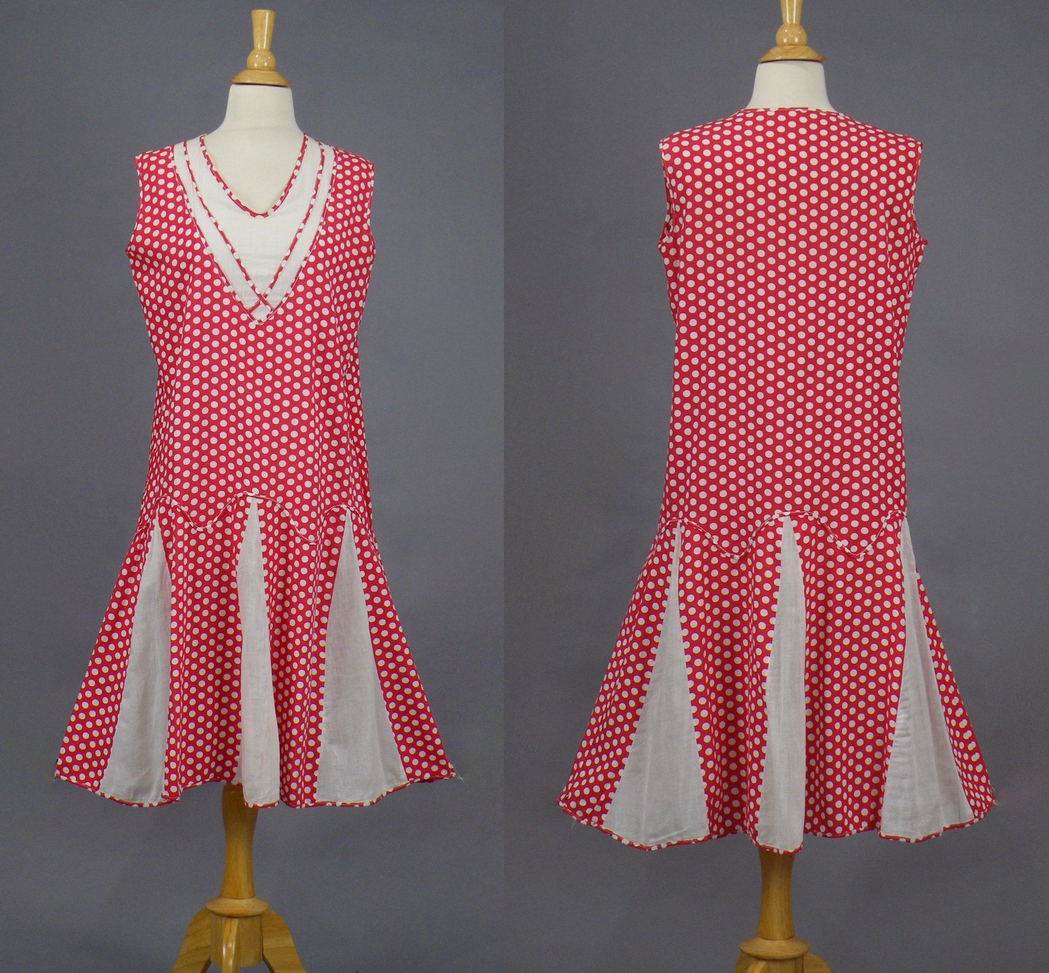 1920s polka dot dress