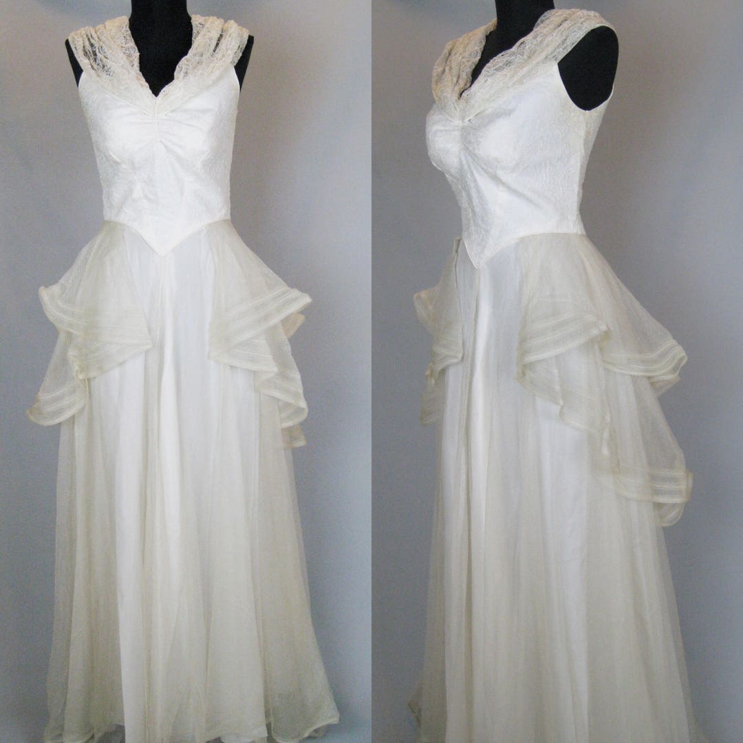 30s style wedding dress