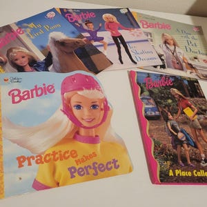 90s Barbie Little Golden Books Lot of 5 - My First Pony, Pet Doctor, Ice Skating