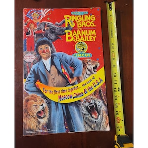 Programa y revista de recuerdos de Ringling Bros Barnum and Bailey, edición 121, 1991
