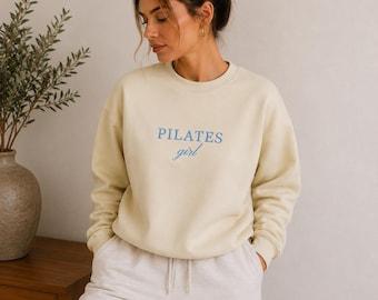 Pilates Girl Crewneck, Gift for Pilates lover, Pilates Studio, Instructor, Pilates Sweatshirt