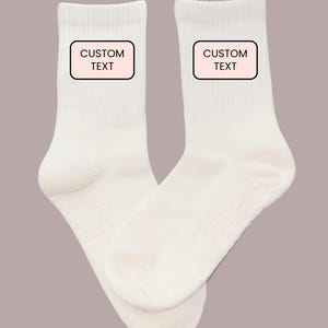 GRIP SOCKS - CUSTOM Grip Socks - perfect for Pilates, barre, yoga, Lagree, bachelorette party, girls weekend, birthday party