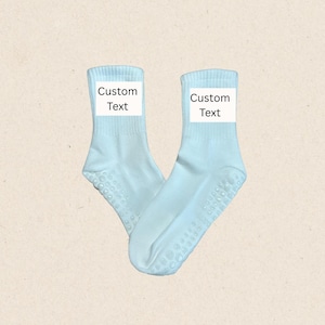 CALZINI CON PRESA - Calzini con presa personalizzati - perfetti per pilates, barre, yoga, lagree, addio al nubilato, weekend tra ragazze, feste di compleanno