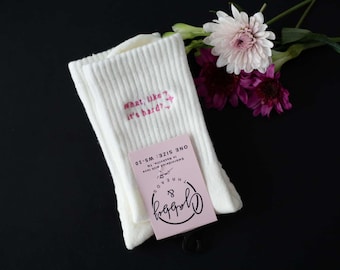 What, Like It's Hard? Grip Socks - For Pilates, Barre, Lagree or Yoga