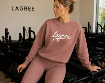 Lagree Script Crewneck, Gift for Lagree Lover, Lagree Studio, Instructor, Lagree Sweatshirt