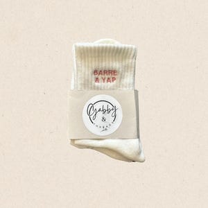 CALZINI GRIP - "Barre & Yap" Calzini Barre antiscivolo ricamati e carini ispirati a Barbie, regalo perfetto per il barre