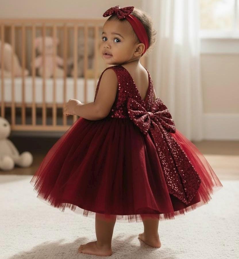 burgundy 5t dress Dark Red Short Satin Formal Dress YW1704 Size 8 / Red main image 1