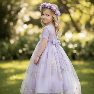 fitted lace wedding dress Easter Bunny Smocked Dress in Lavender – Pleats and Stitches