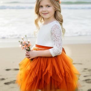 orange dress 5t Girls Orange Dresses & Rompers