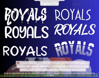 Royals PNG Bundle: Sublimation Designs for Fan Gear (Digital Download)