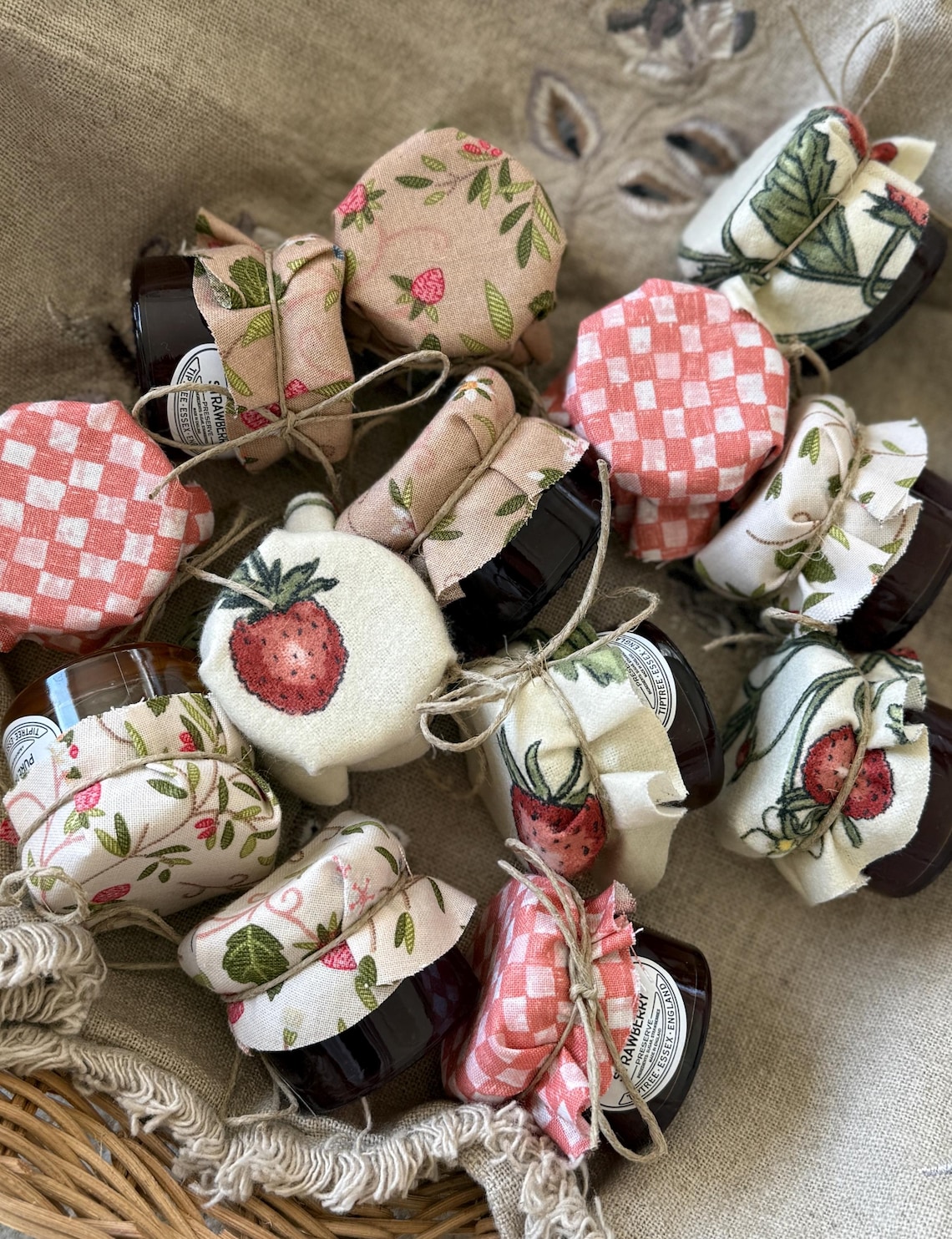 Custom Mini Jam Jars | Strawberry | Farmer's Market | Jam Jars ...