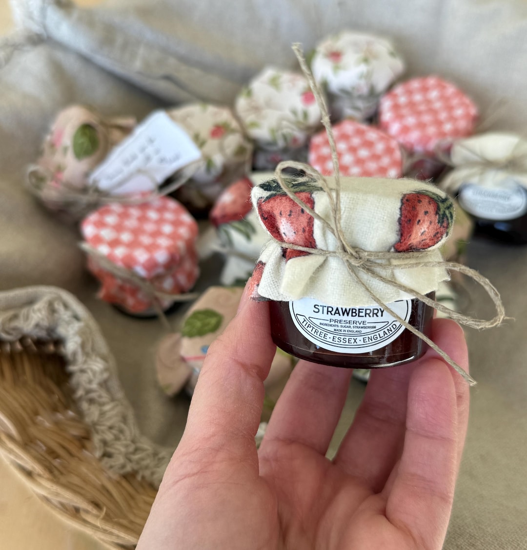 Custom Mini Jam Jars | Strawberry | Farmer's Market | Jam Jars ...