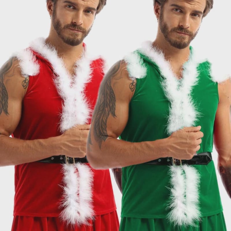 Sleeveless Santa Costume - Etsy UK